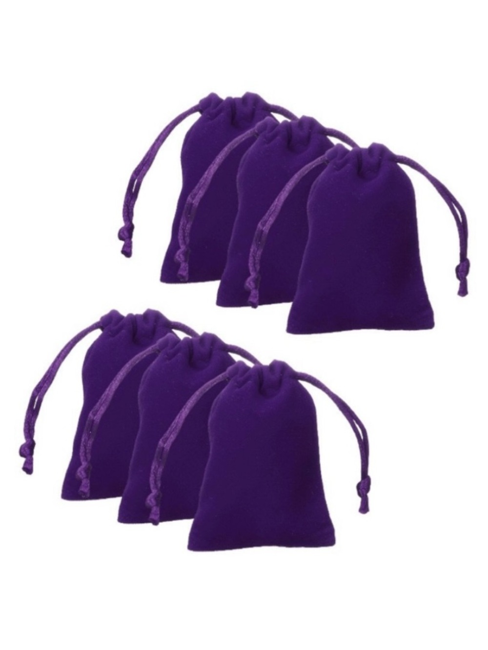 Purple Velvet Drawstring Bags